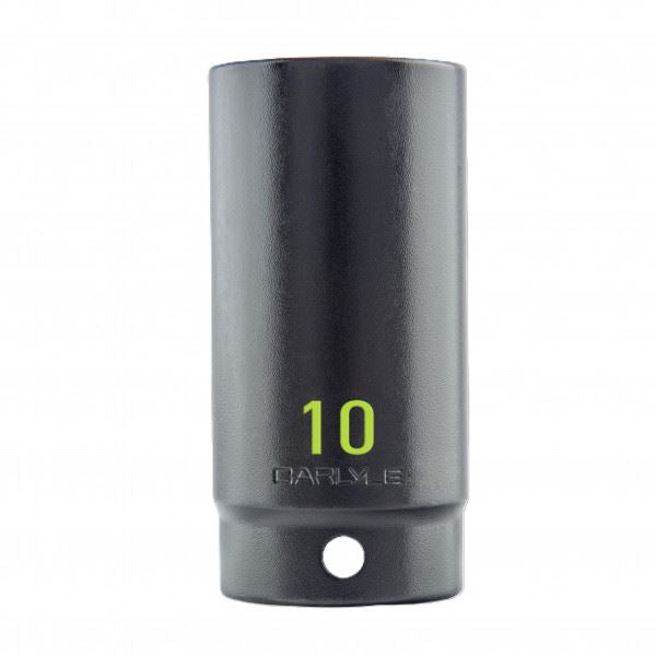 Carlyle Tools 1/2 Drive 10mm 6 Point Deep Impact Socket - image 1