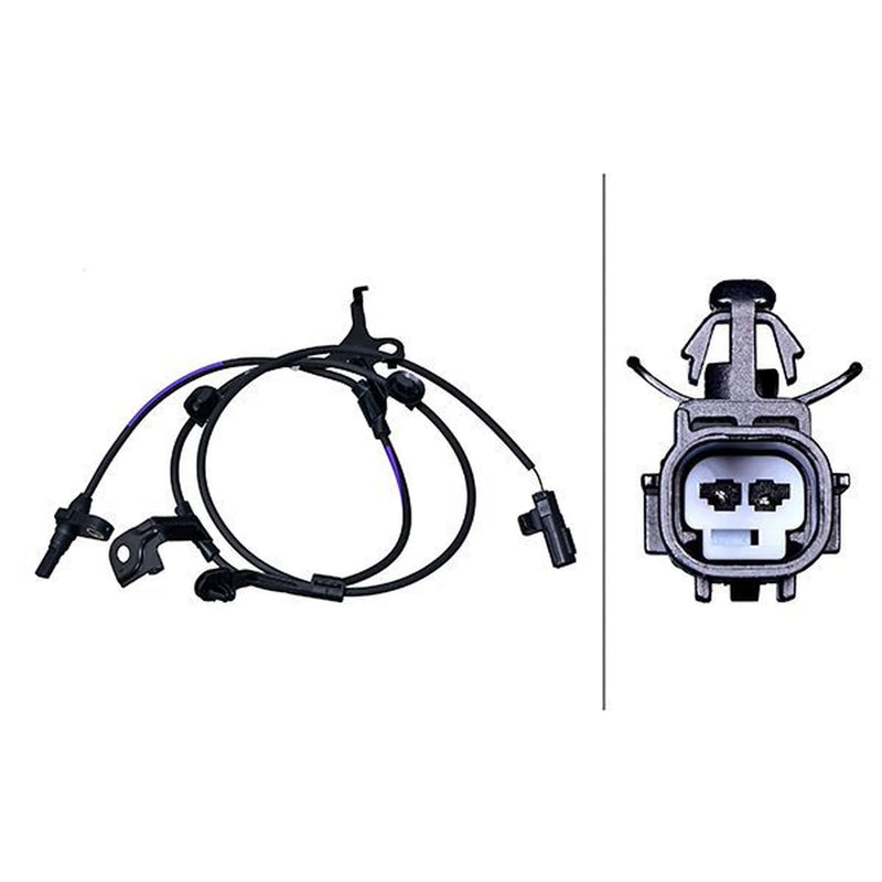 Hella ABS Wheel Speed Sensor Front Left fits Subaru Trezia 2011 on 1.3 1.4