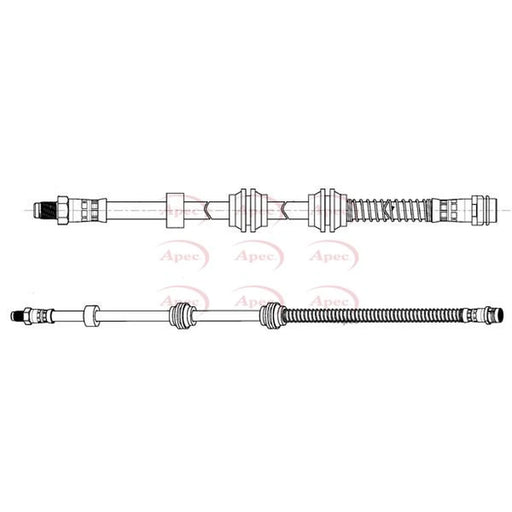 Apec Brake Hydraulic Hose Line Rear HOS4461