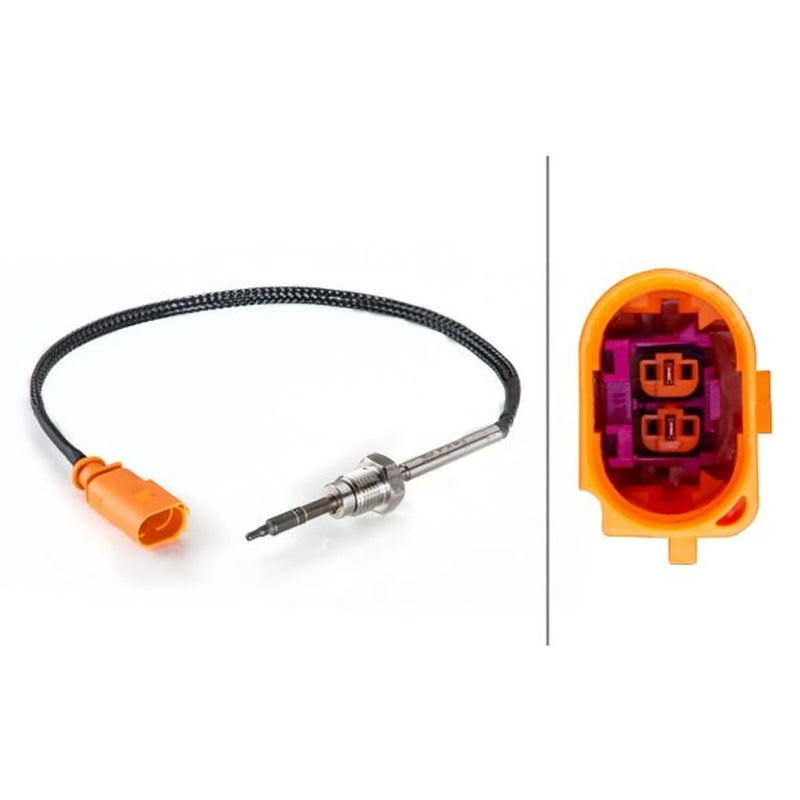 Hella Exhaust Gas Temperature Sensor after EGR cooler fits Audi A4 Allroad B8