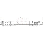 Apec Brake Hydraulic Hose Line Front fits Mercedes-Benz A-Class 1997-2004