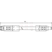 Apec Brake Hydraulic Hose Line Front HOS3151