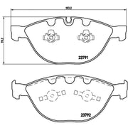 Brembo 4 x Front Brake Pad Set fits BMW 5 2004-2010