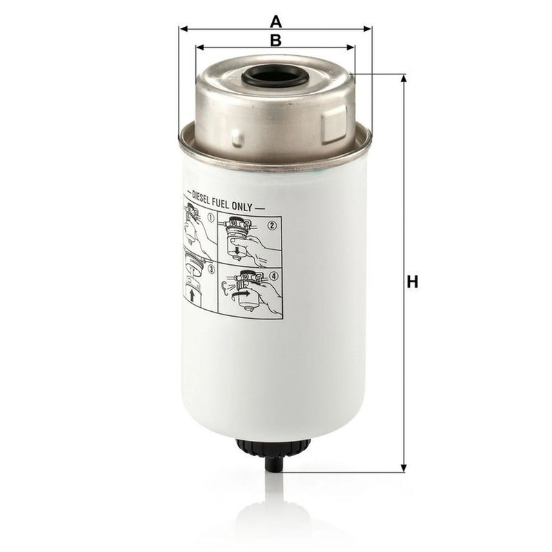 MANN-FILTER Full Service Kit with Air, Oil, Fuel & Ca fits Renault Trucks Midlum