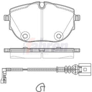 Fahren Front Brake Pad Set FBP4053