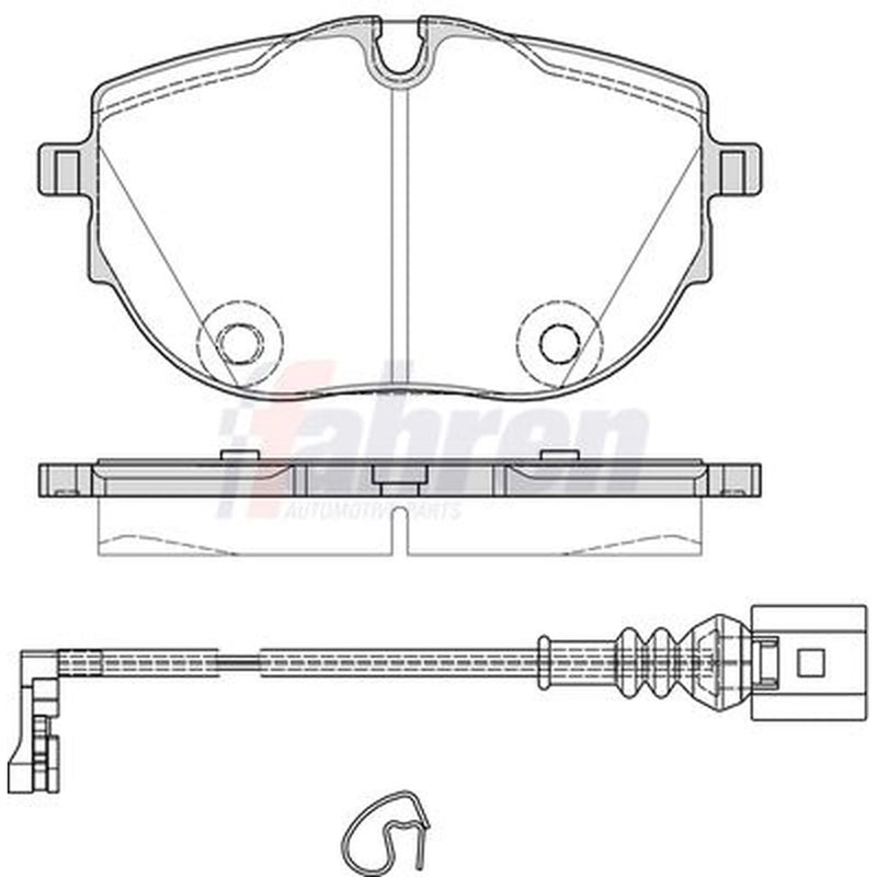 Fahren Front Brake Pad Set FBP4053