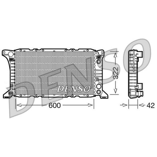 Denso Engine Radiator fits Ford Transit 1977-1992 1.6 2.0 2.5