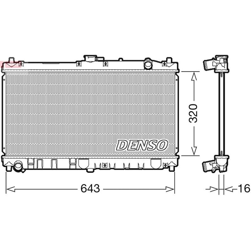 Denso Engine Radiator fits Mazda MX-3 / AZ-3 / Presso 1993-1998 1.6