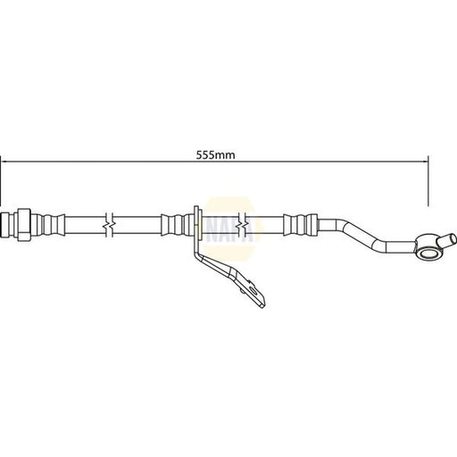 NAPA Brake Hydraulic Hose Line Front Right NBH1291