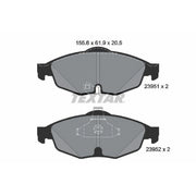 Textar Front Brake Pad Set 2395101
