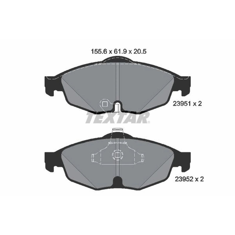 Textar Front Brake Pad Set 2395101