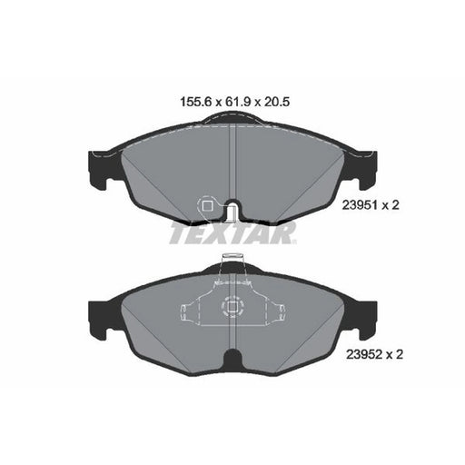 Textar Front Brake Pad Set 2395101