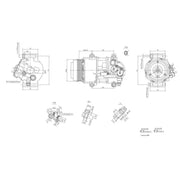 Hella Air Conditioning Compressor 8FK 366 201-031