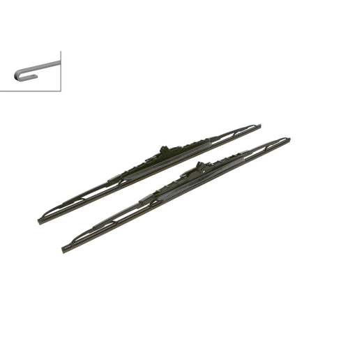 Bosch Twin Spoiler Wiper Blade Set 650mm + 650mm — 657S fits Citroën C8