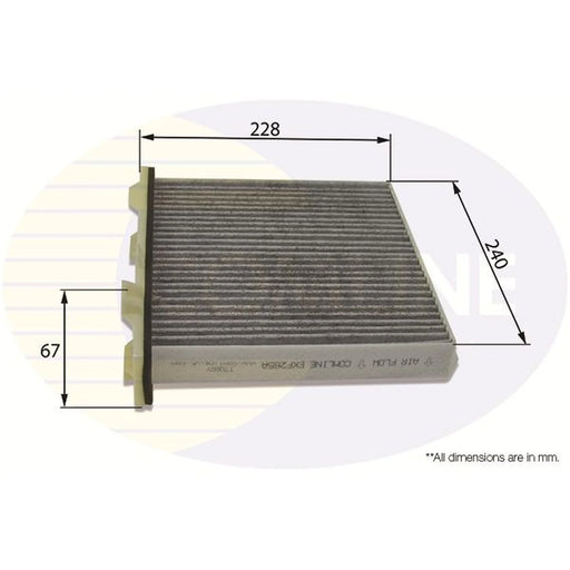 Comline Cabin Air Filter (Pollen Filter) fits Mitsubishi Challenger 1996-2003