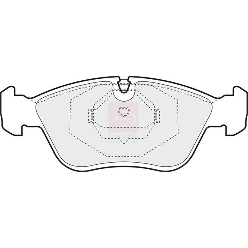 Apec Front Brake Pad Set fits Volvo 850 1991-1997 2.0 2.3 2.4 2.5