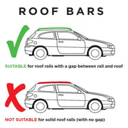 Summit Roof Rack Cross Bars fits Mitsubishi Shogun Pinin 1999-2007 5 door Summit  - Dynamic Drive