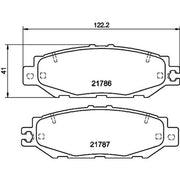 Mintex Front & Rear Pads fits Toyota Granvia 1995-2004 2.7 3.0 3.4