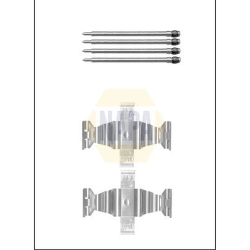 NAPA Brake Pad Accessory Fitting Kit Front fits Mercedes-Benz C-Class 2000-2008