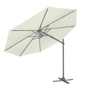 Dellonda Cantilever Parasol with 360 Rotation, Tilt & Cover 3m - Cream Dellonda - Dynamic Drive