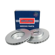 Borg & Beck Front Brake Vented Discs & Pads fits Mercedes-Benz E-Class T-Model