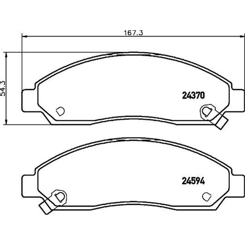 DON Front Brake Pad Set fits Great Wall Steed 2012-2013 2.0 2.2