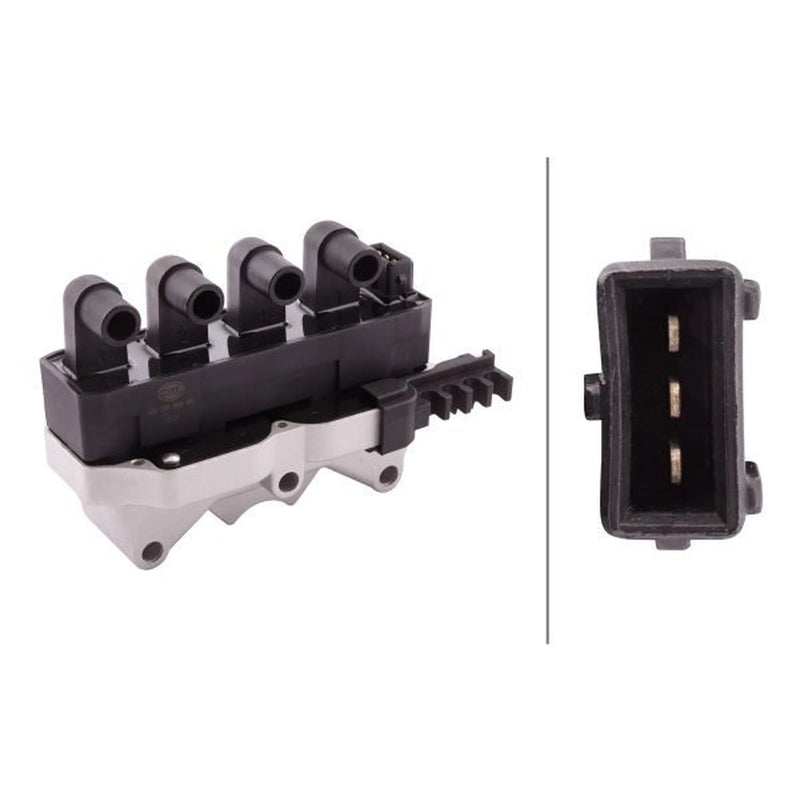 Hella Ignition Coil Pack fits Fiat Brava 1995-2002 1.6