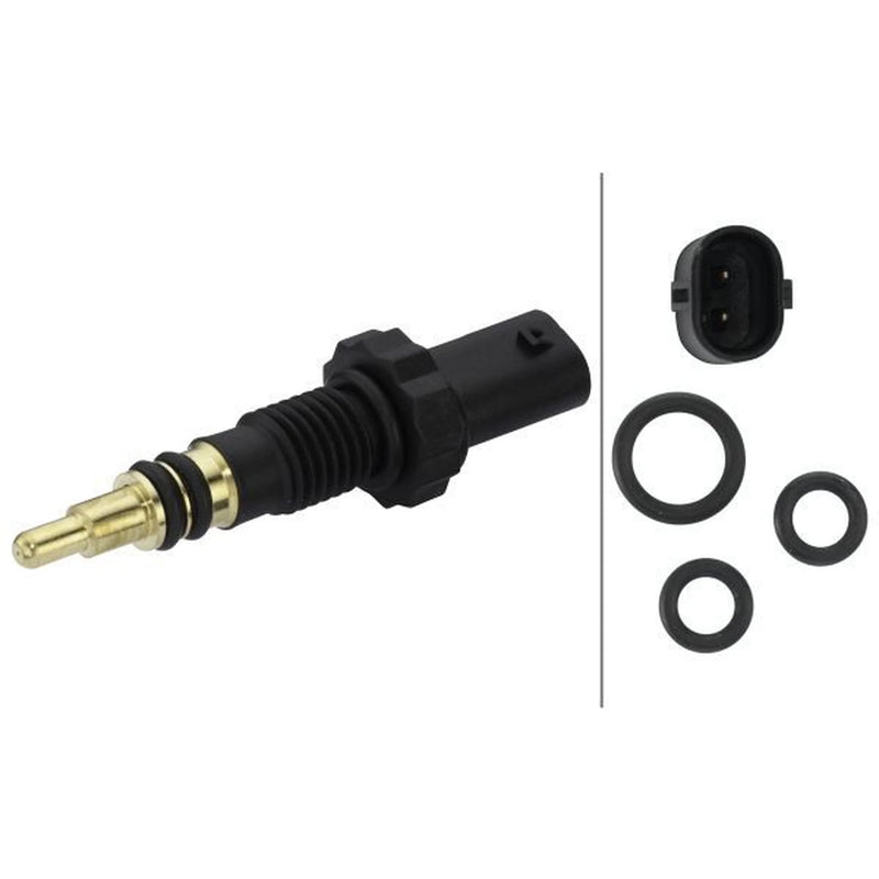 Hella Coolant Temperature Sensor Cylinder Head fits BMW 1 2004-2013