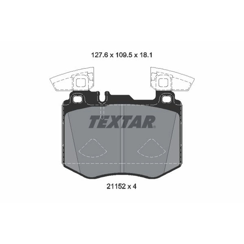 Textar Front Brake Pad Set 2115201