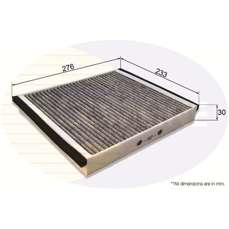 Comline Cabin Air Filter (Pollen Filter) fits Chevrolet Zafira 2001-2012 2.0