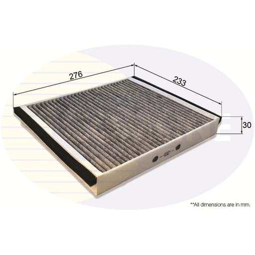 Comline Cabin Air Filter (Pollen Filter) fits Chevrolet Zafira 2001-2012 2.0
