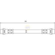 NAPA Brake Hydraulic Hose Line Rear fits Mercedes-Benz Sprinter 2-T 1995-2006