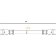 NAPA Brake Hydraulic Hose Line outer NBH1328