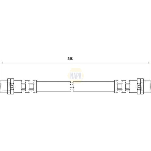 NAPA Brake Hydraulic Hose Line outer NBH1328