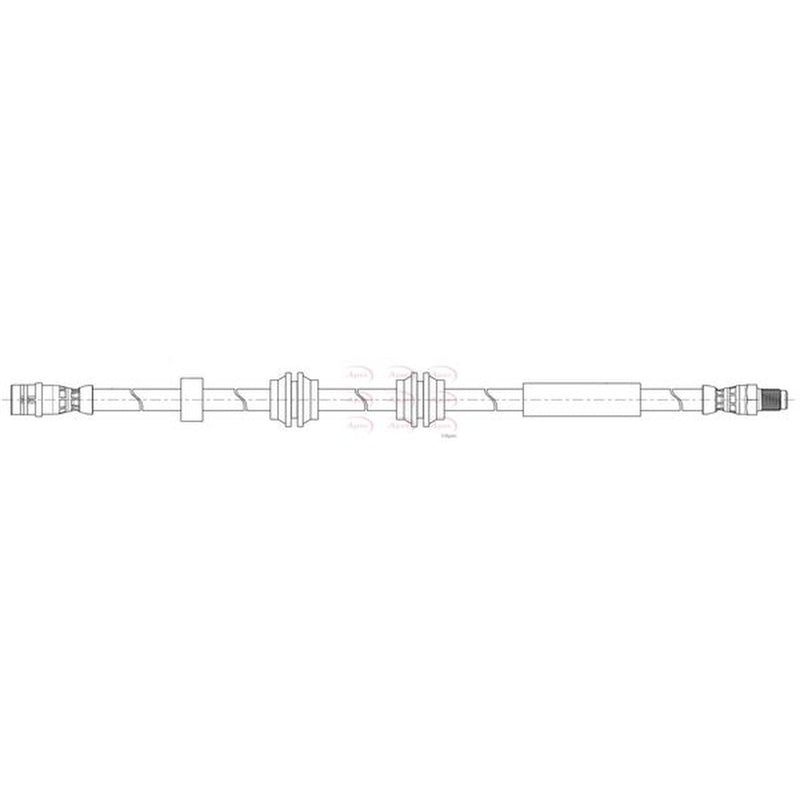 Apec Brake Hydraulic Hose Line Front fits Mercedes-Benz C-Class 2015-2023