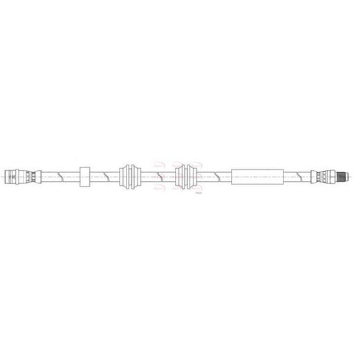 Apec Brake Hydraulic Hose Line Front fits Mercedes-Benz C-Class 2015-2023
