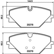 Mintex Rear Brake Pad Set fits Land Rover Range Rover Sport III 2022-2023 3.0