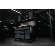 Draper BUNKER Roller Workstation with Workbench, 10 Drawer, 56", Grey Draper - Dynamic Drive