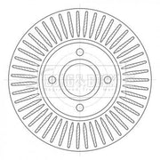 Borg & Beck 2 x Vented Brake Discs fits Ford Ecosport 2012-2022 1.0 1.5 1.6