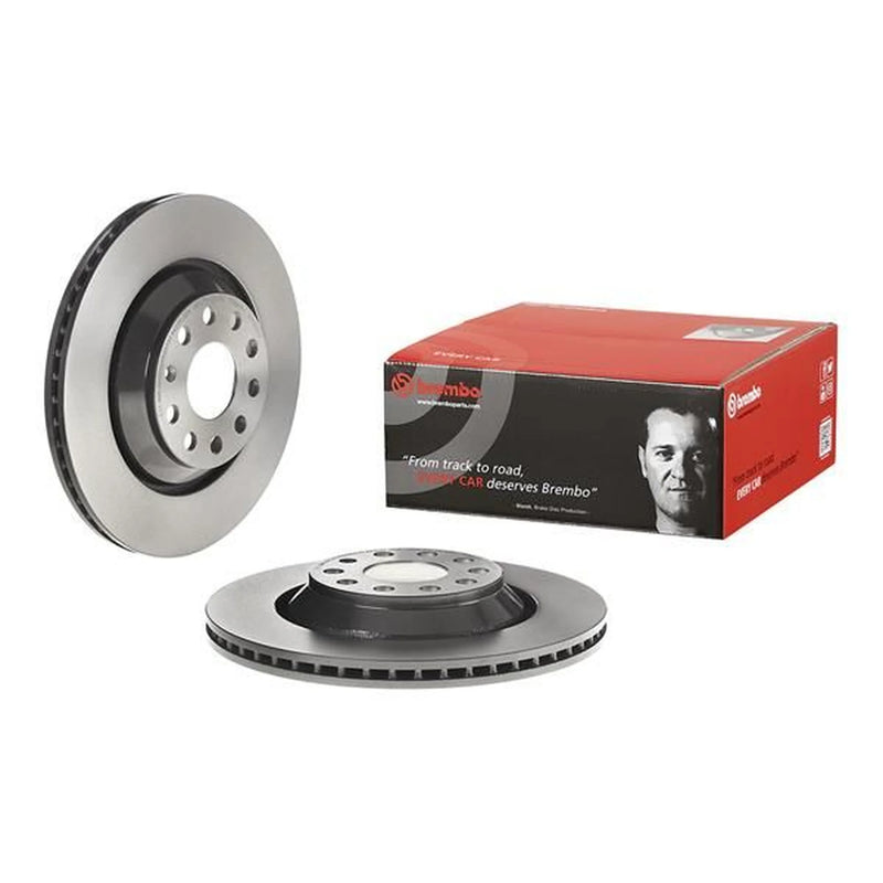 Brembo Rear Brake Internally Vented Discs & Pads fits Audi Q3 2013-2018 2.5