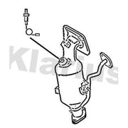 Klarius Catalyst Type Approved With Pipe fits Citroën C1 II 2014-2018 1.0