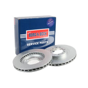 Borg & Beck Front Brake Discs & Pads fits Mitsubishi Proudia 1999-2001 4.5