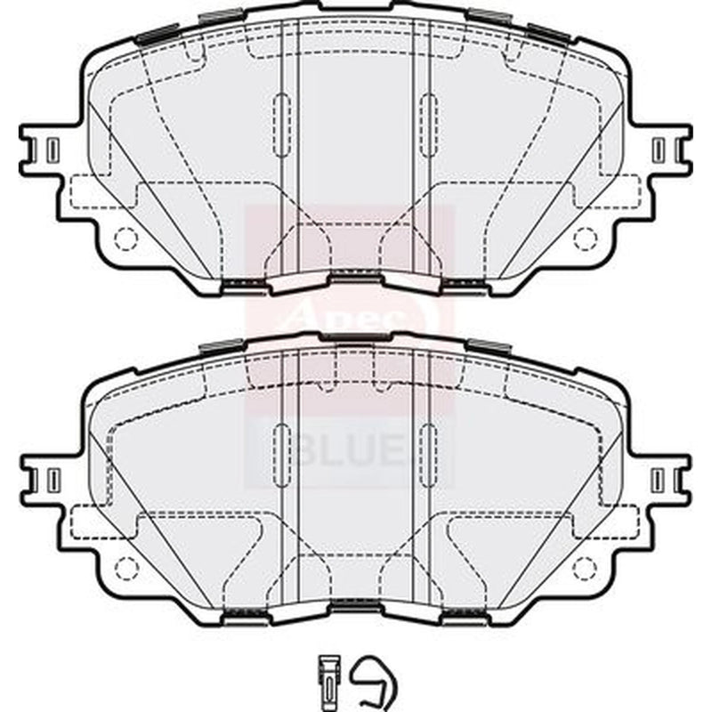 Apec Front Brake Pad Set PD3793