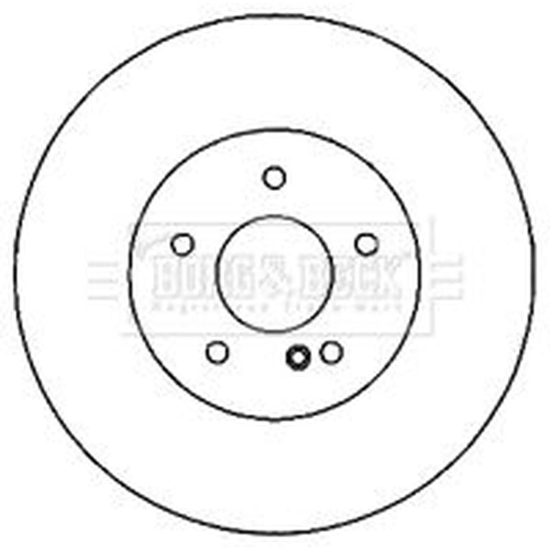 Borg & Beck Front & Rear Brake Discs & Pads fits Mercedes-Benz Sl 2001-2012