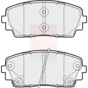 Apec Front & Rear Pads fits Kia Picanto II 2011-2017 1.0 1.2