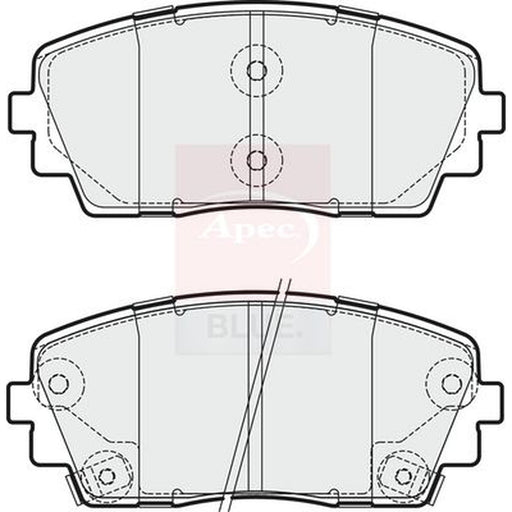 Apec Front Brake Vented Discs & Pads fits Kia Picanto II 2011-2017 1.0 1.2