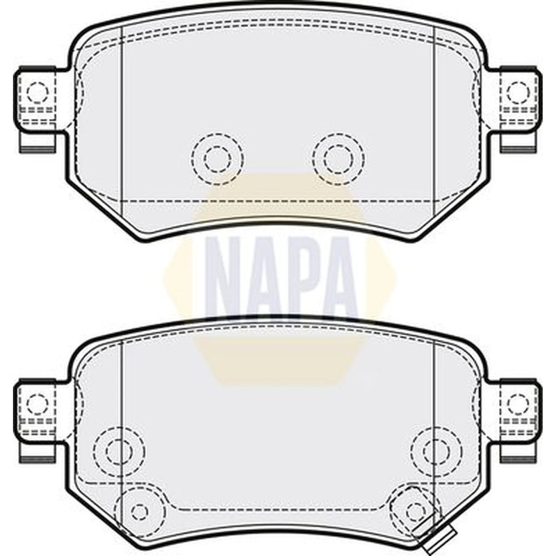 NAPA Rear Brake Pad Set fits Mazda 6 2012-2020 2.0 2.2 2.5