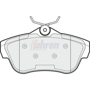 Fahren Rear Brake Pad Set FBP3140