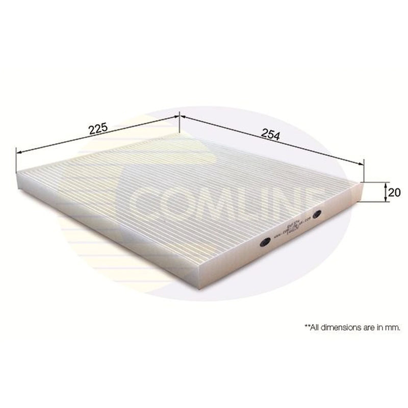 Comline Cabin Air Filter (Pollen Filter) fits Hyundai Grand Santa Fé 2013-2018