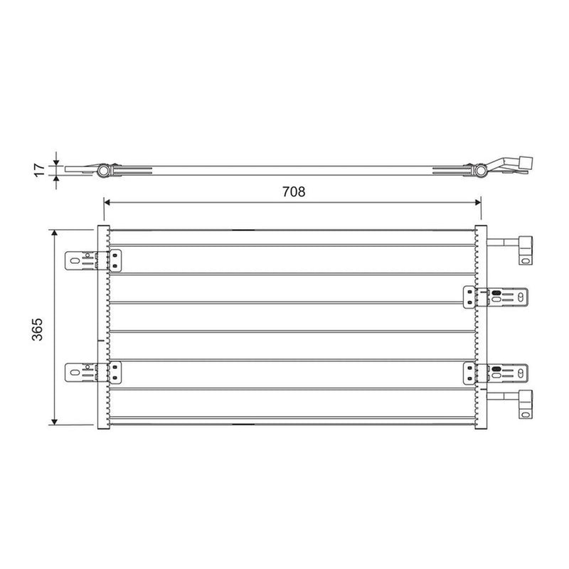 Valeo Air Conditioning Condenser 817645